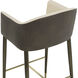 Kylin 41.75 inch Dillon Cream / Bravo Ash Barstool